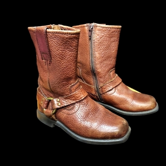 FRYE Youth size 9 leather boots children's unisex - Picture 16 of 16